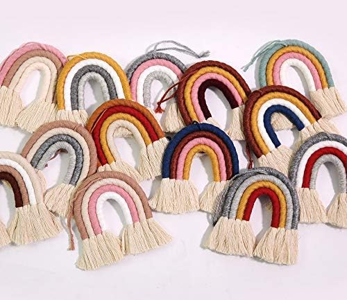 Rainbow Wall Hanging, Handmade Macrame Wall Art Decor - Image 4