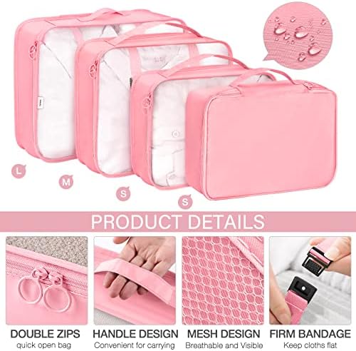KPX 8 Set Packing Cubes for Travel, Luggage Packing Organizers Accessories - Image 3