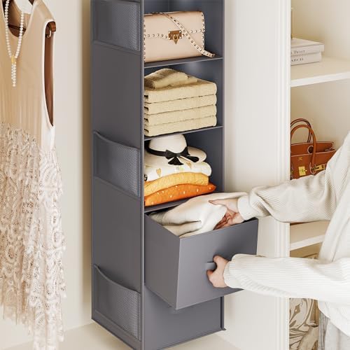 YOUDENOVA Hanging Closet Organizer, Hanging Shelves - Image 4