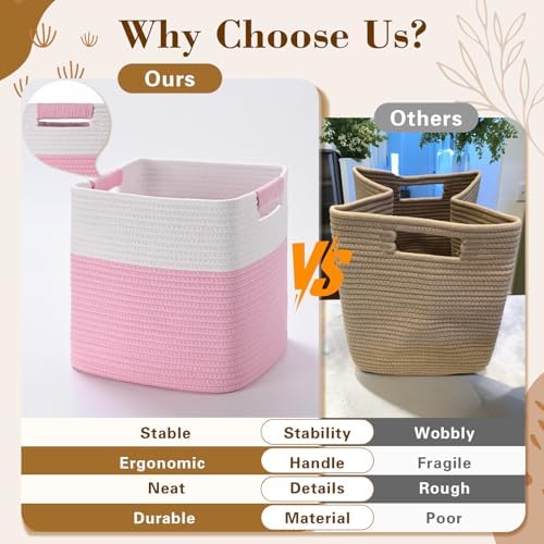 13 Inch Storage Cubes, 3 Pack Cube Storage Bins - Image 5