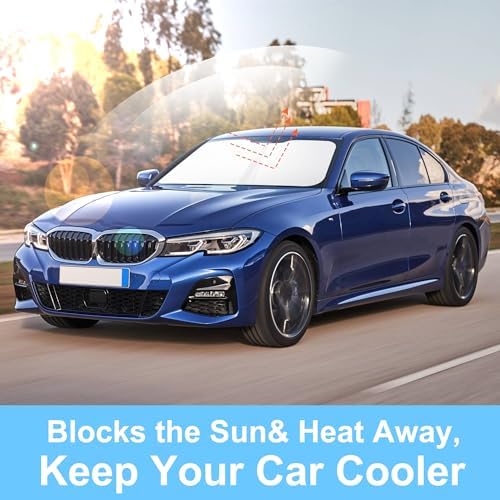 TINGLU Sun Shade for BMW 3 Series 2019-2025 2026 Accessories Windshield Sun - Image 5