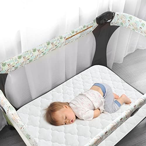 Biloban Pack n Play Sheets and Waterproof Mattress Protector, Breathable - Image 3