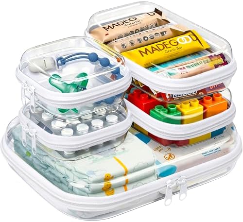 5 Pack Diaper Bag Organizer Pouches, Waterproof Storage Box by Qunland