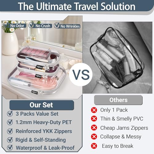 YQBRAO Clear Hard Shell Organizer Cases - Image 2