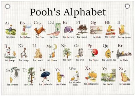 Alphabet Nursery Classroom Decor Play Room Decor Hanging Banner 30"x20" by WXUMTM