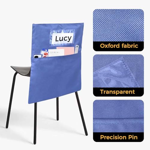 24 PCS Chair Pockets for Classrooms, 19.5"x16.5" Seat Sacks for Classroom - Image 4
