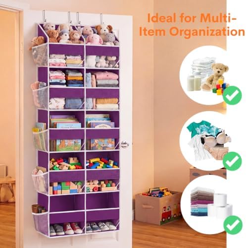 Ofiray-home 5-Tier Over Door Organizer, 10-Compartment Wide Storage Rack - Image 5