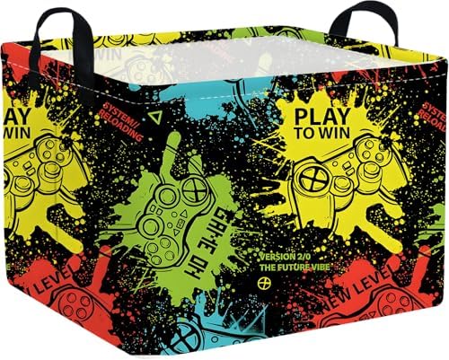 Rectangular Kids Storage Basket, Game Basket by FXOCSHE