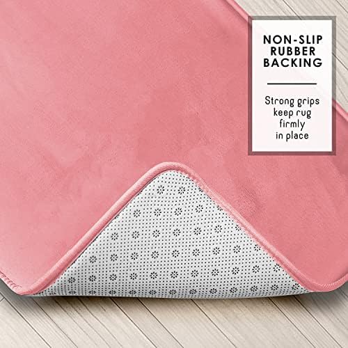 Clara Clark 3 Piece Bathroom Rugs Bath Mat Set, Velvet Memory Foam Bath Mats - Image 4