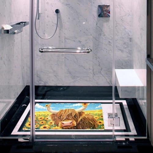 Shower Mat Bathtub Mat, 26.8x15.1 inch, Non-Slip Bath Mat - Image 6