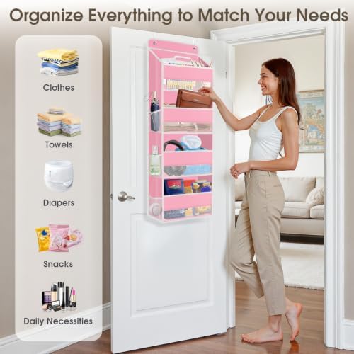 1Pack Over The Door Organizer Large Capacity Hanging Storage Room Organizer - Image 6