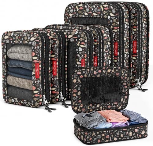 LeanTravel Premium Compression Packing Cubes by LeanTravel