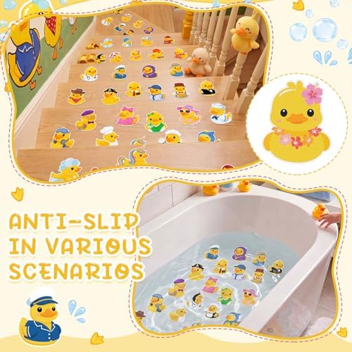 Fullhawl 30 Pcs Rubber Duck Non Slip Shower Stickers, Bathtub Safety - Image 6