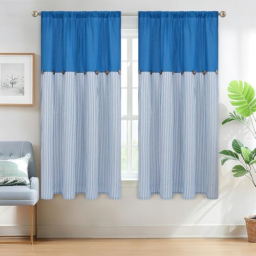 ASPMIZ Farmhouse Living Room Curtains Boho, Country Linen Curtains - Image 3
