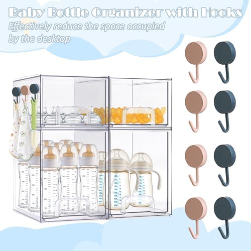 Baby Bottle Organizer with Hooks - Image 2