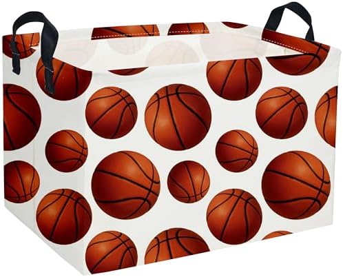 Essme Rectangular Basketball Baskets Storage Box, Storage Bins Organizer by ESSME