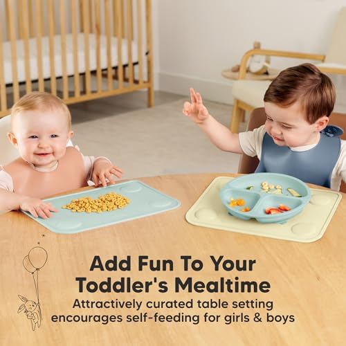 KeaBabies 2pk Silicone Placemats - Image 6