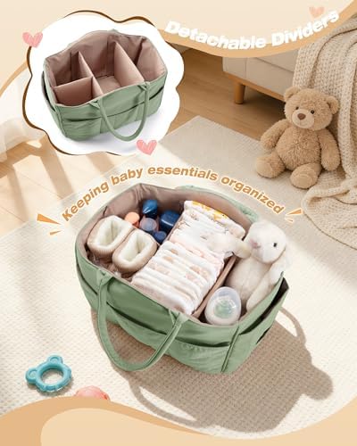 Marscamd Quilted Baby Diaper Caddy - Image 3