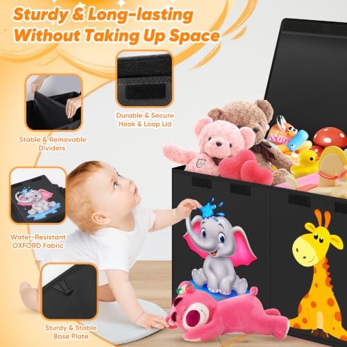 Extra Large Toy Box, Collapsible Storage Organizer - Image 4