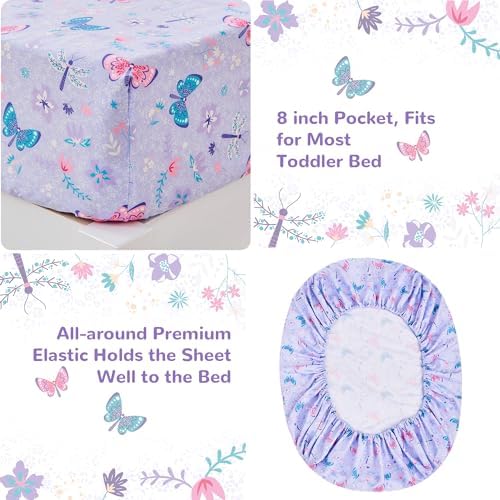 lasoftan Butterfly Toddler Bedding Set - Image 3