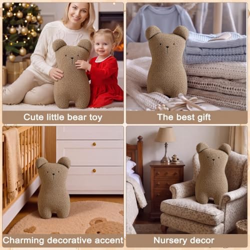 Novabright Cute Bear Pillow Decorative Throw Pillow - Image 6