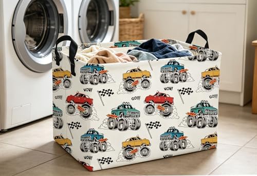 Essme Rectangular Monster Truck Baskets, Car Storage Bins - Image 3