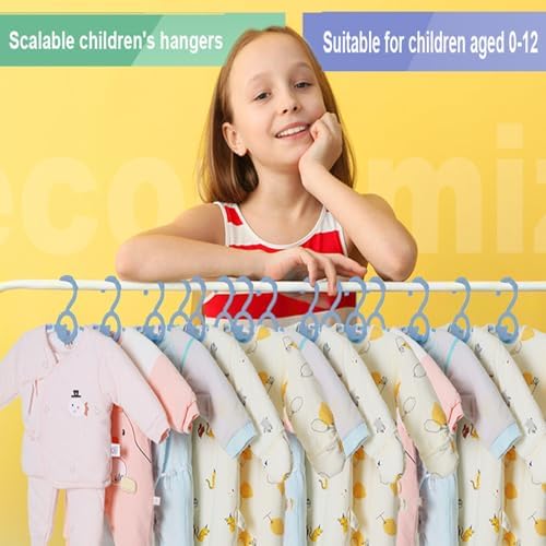 Baby Clothes Hangers 50 Pack, Plastic Kids Hangers Space Saving - Image 6