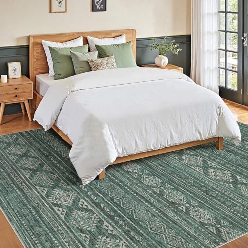 Nakagishi 7x9 Area Rugs Living Room: Washable Boho Large Neutral Soft Farmhouse - Image 5