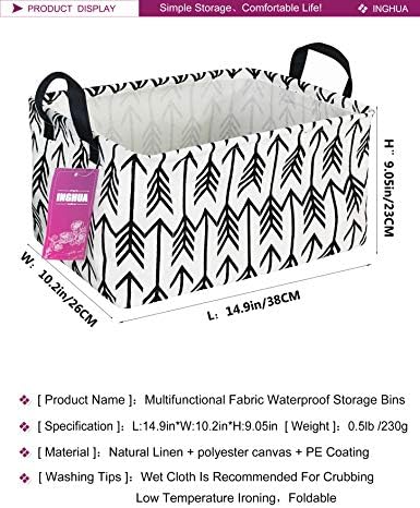 Rectangular Black Arrow Storage Basket - Image 2