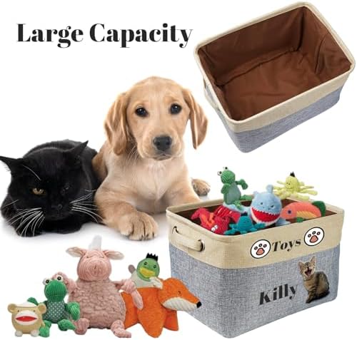 Personalized Dog Toy Storage Basket - Image 3