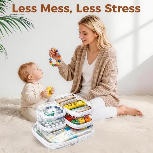 5 Pack Diaper Bag Organizer Pouches, Waterproof Storage Box - Image 6