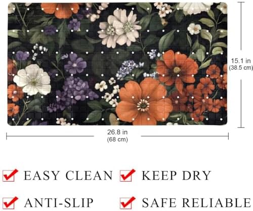 Shower Mat Bathtub Mat, 26.8x15.1 inch, Non-Slip Bath Mat - Image 4