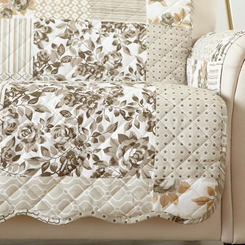 Great Bay Home Reversible Patchwork Recliner Cover - Image 2