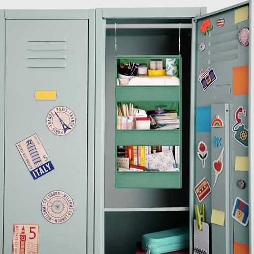 GRANNY SAYS 3-Shelf Hanging Closet Organizer, Foldable Storage, Dark Green - Image 7