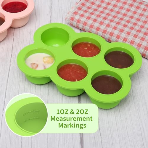 Silicone Freezer Tray with Clip-on Lid, 3oz x 6 Pods - Image 5