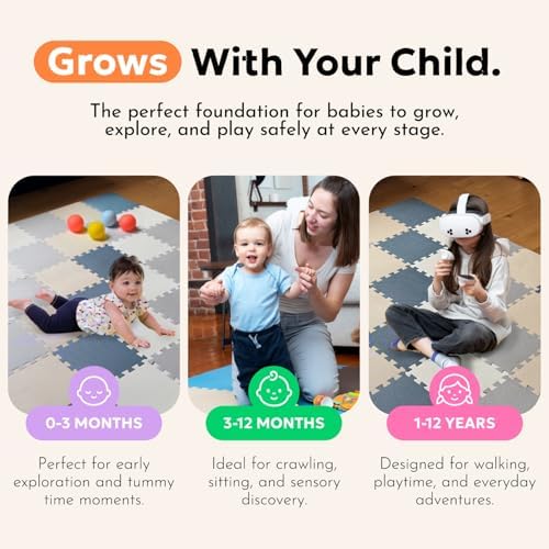 MioTetto Baby Play Mat, Soft Foam Floor Tiles - Image 3