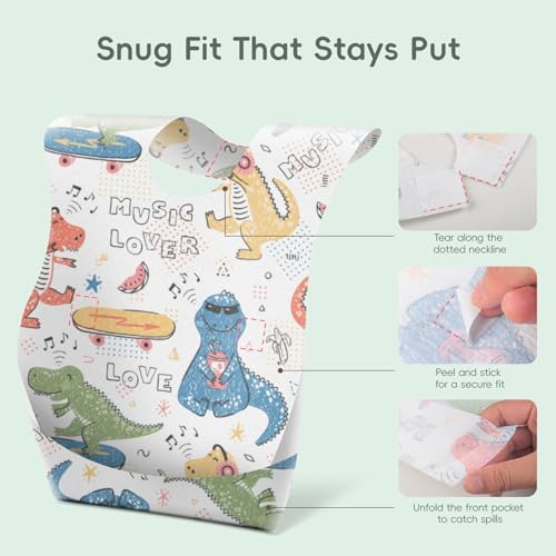 KIIS Disposable Baby Bibs for Travel - Image 5