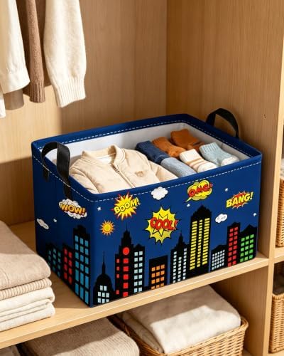 Essme Rectangular Spider Basket, Kids Storage Bins Organizer - Image 6