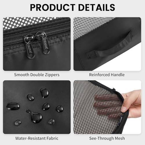 BAGAIL 6 Set Packing Cubes Luggage Packing Organizers - Image 4