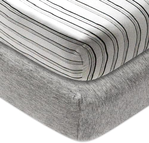 HonestBaby Unisex-Baby Classics Fitted Crib Sheets Set Standard Mattress by HonestBaby