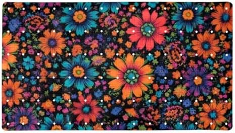 Bathtub Mat Non Slip 26.8x15.1In, Boho Flower Bath Mat by Anna+Cowper