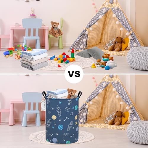 Storage Bin Foldable Nursery Organizer Basket Space - Image 7