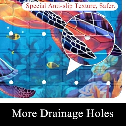 Non Slip Shower Mat Bathtub Mat 15.1x26.8 Inch, Quick Dry Bath Mat - Image 2