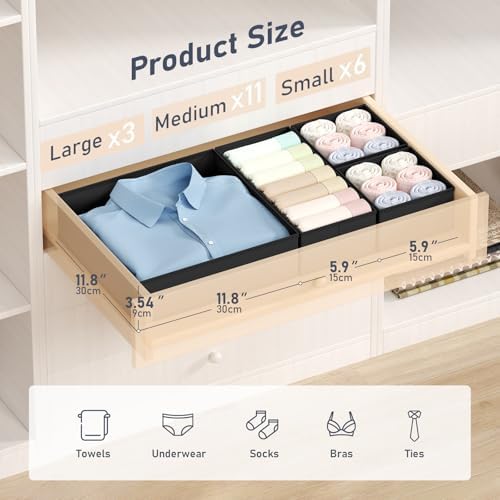 DIMJ Drawer Organizer Clothes - Image 2