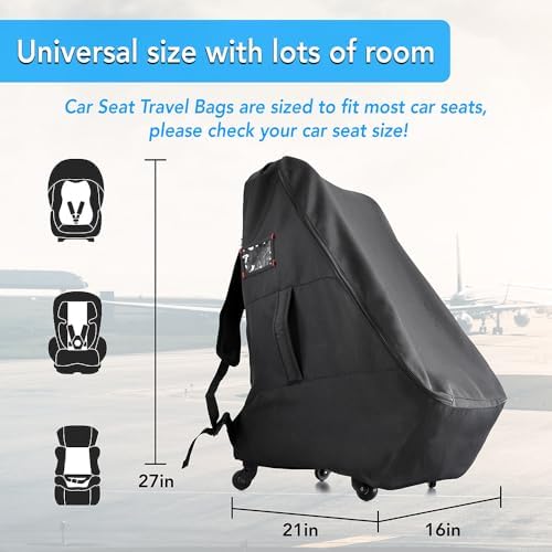Car Seat Travel Bag With Wheels Car Seat Bag - Image 6