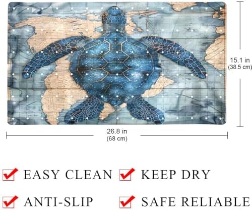 Non Slip Shower Mat Bathtub Mat 15.1x26.8 Inch, Quick Dry Bath Mat - Image 4