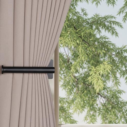 2 Pack No Drill Curtain Holdbacks Adhesive Curtain Tiebacks - Image 2