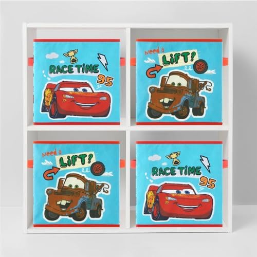 Idea Nuova Disney Cars Storage Cubes, Lightning McQueen Organizer Boxes - Image 5