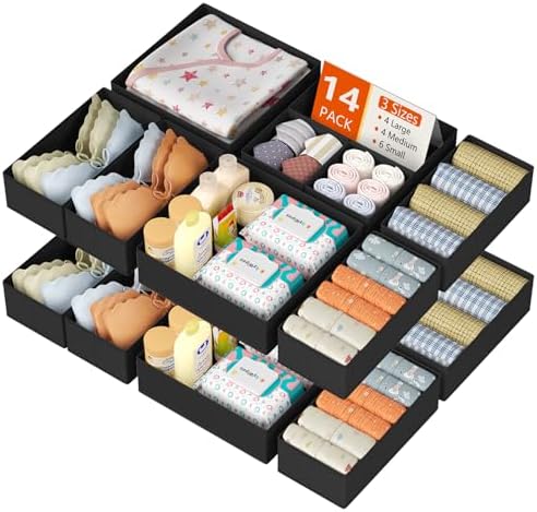 DIMJ Drawer Organizer Clothes 14 Pack by DiMJ