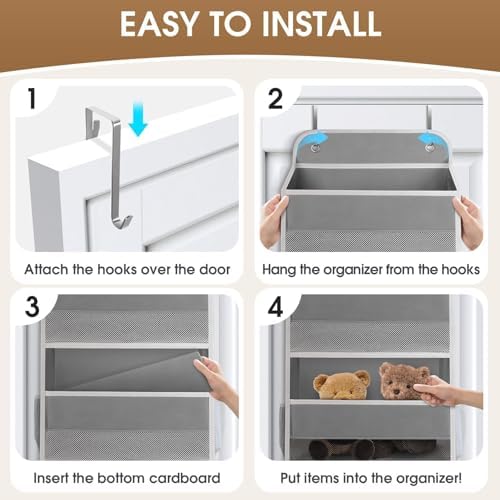 2 Pcs Over The Door Organizer Large Capacity Hanging Storage Room Organizer - Image 3